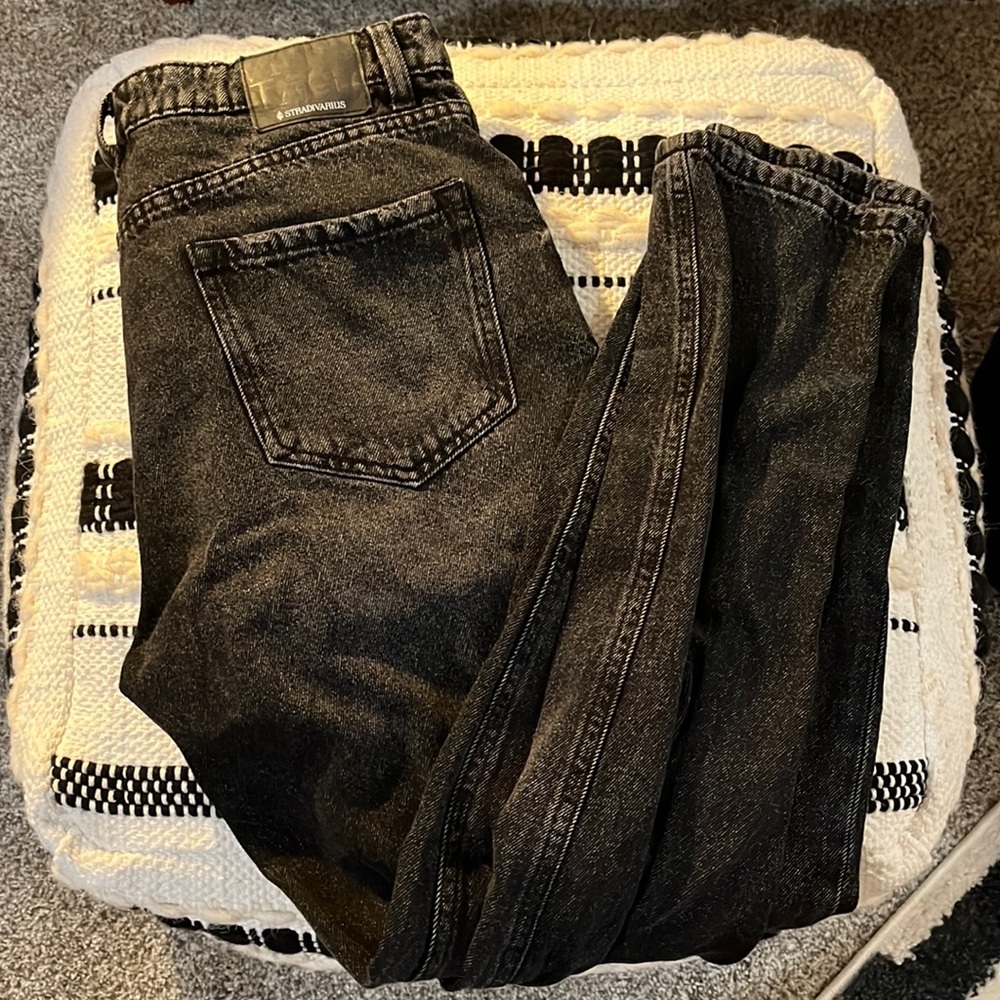 Stradivarius Black Mom Jean